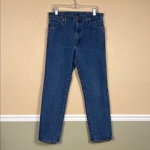 Wrangler Men’s Classic Straight Leg Medium Wash Western Denim Jeans Sz 32 x 32